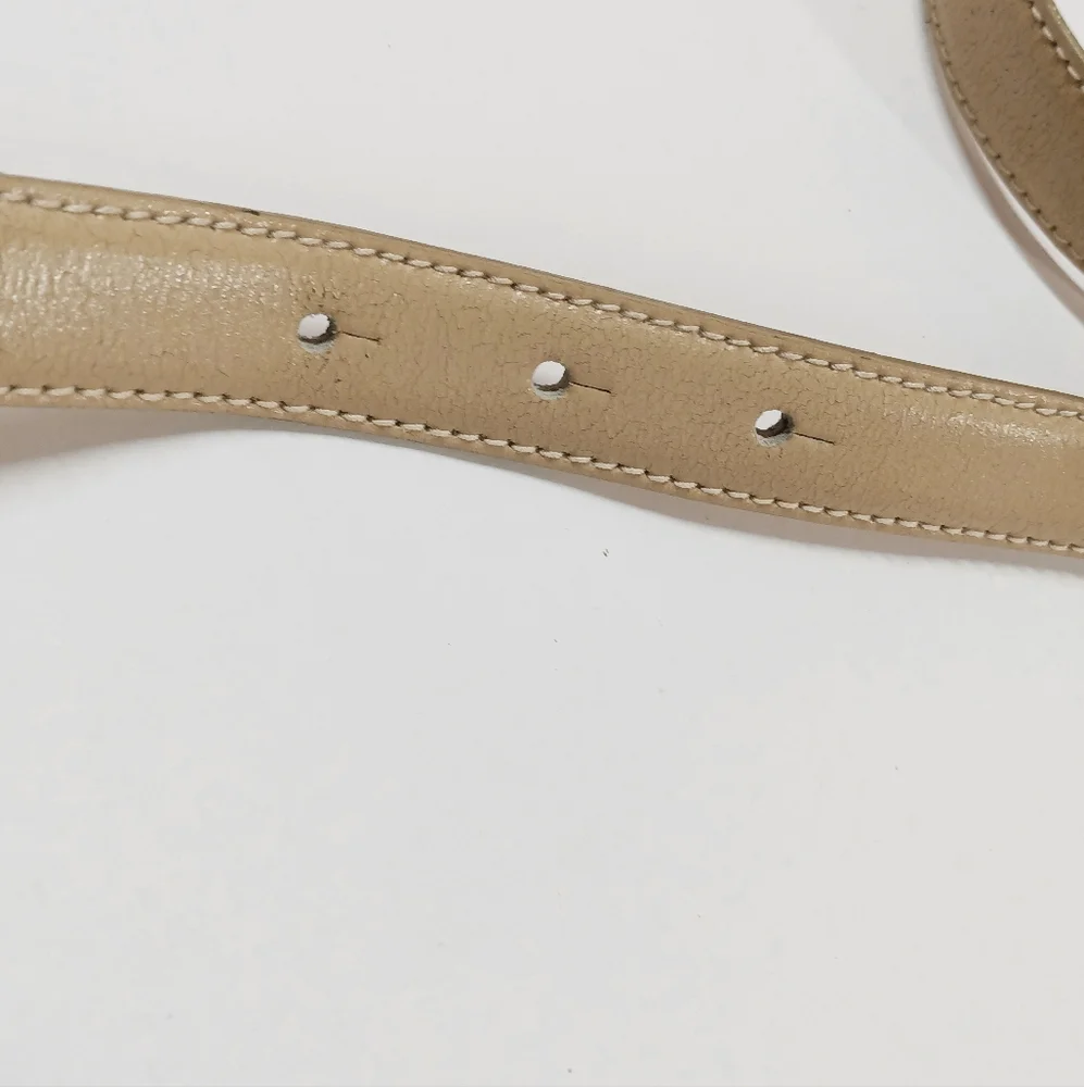 Paloma Picasso Vintage Italian Leather Pin Belt 3/4